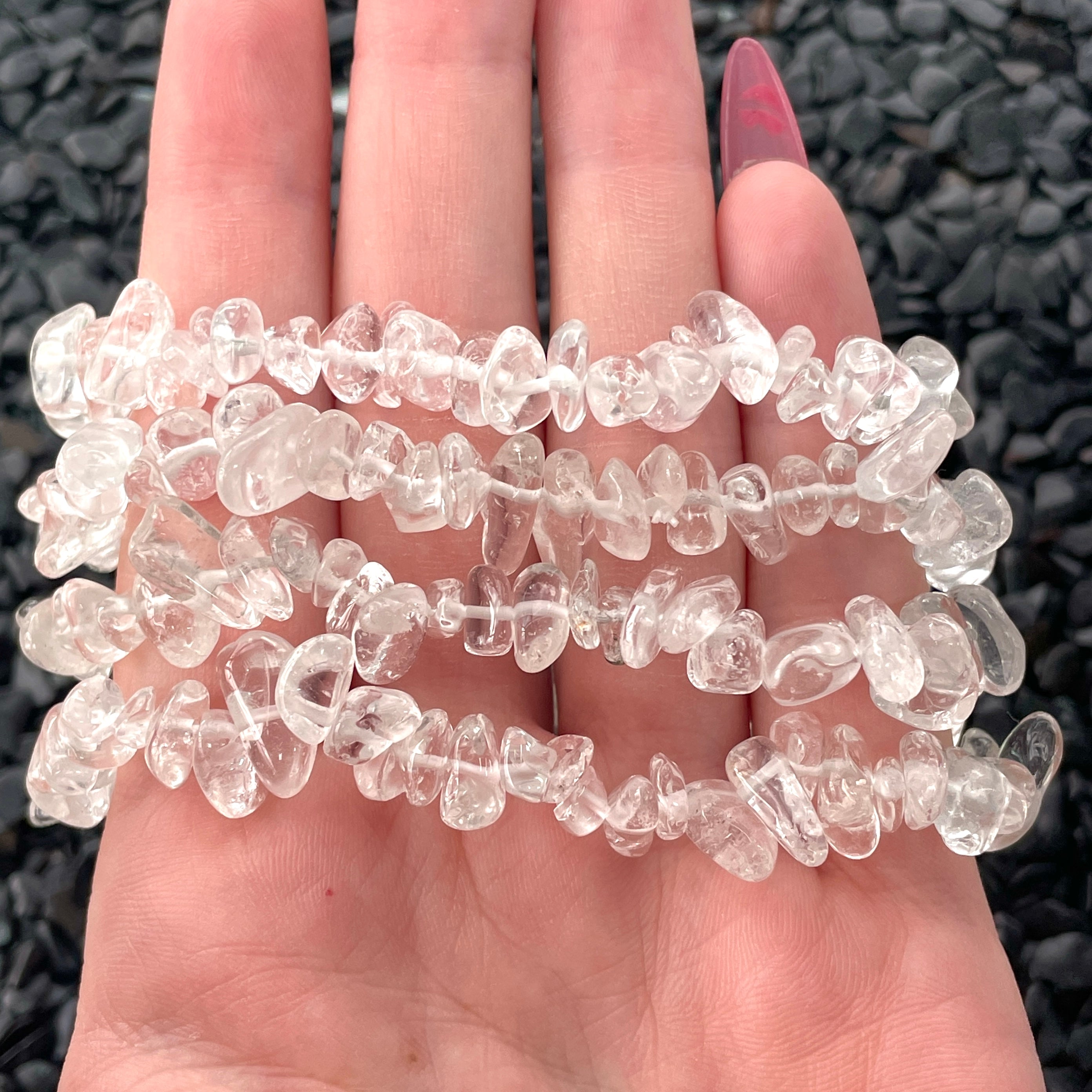 Clear Quartz Chip Bracelet (Q1/A) Clear Quartz Chip Bracelet (Q1/A)